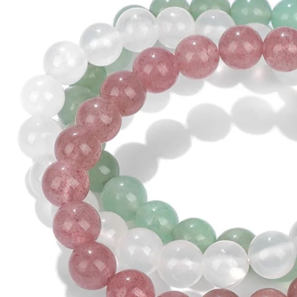 Set of three gemstone bracelets - Picture 3 of 3